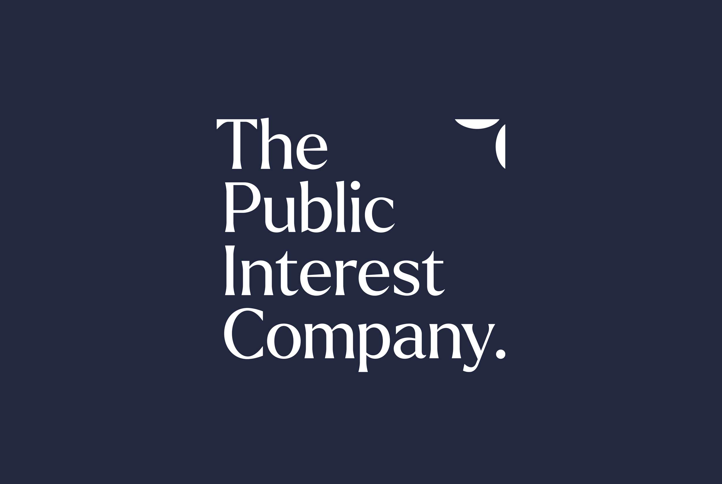 Michele Verze Designs a Modern Identity for The Public Interest Company