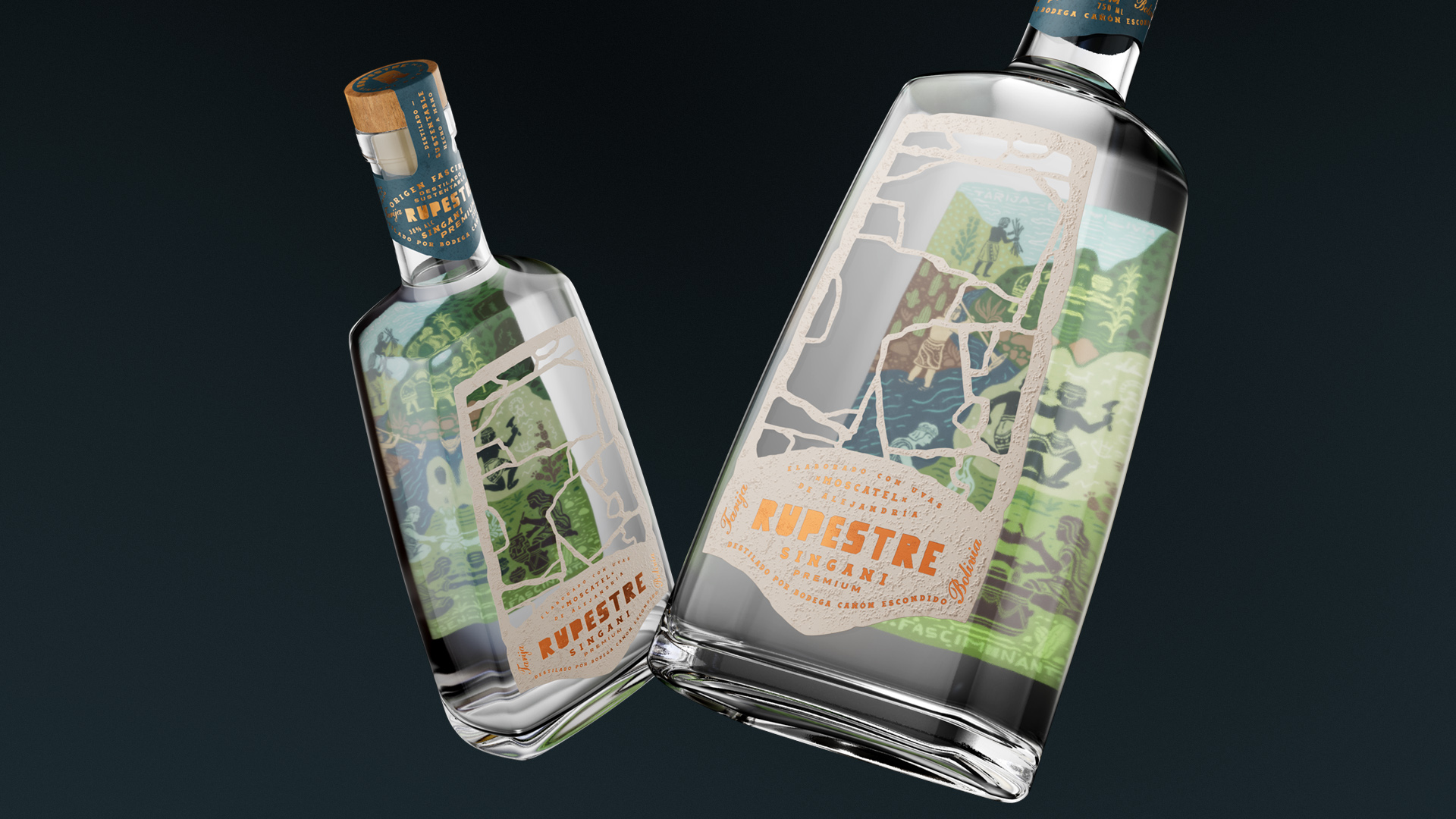 Zarate Insa Design Studio Creates a Timeless Identity for Rupestre Singani Inspired by Bolivian Heritage